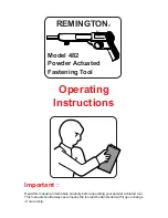 Remington 482 Operating Instructions Manual preview