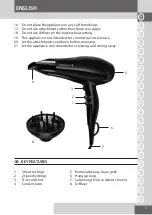 Предварительный просмотр 3 страницы Remington AC 2200W Instructions Manual