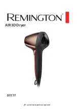 Preview for 1 page of Remington AIR3D User Manual