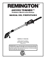 Preview for 15 page of Remington AXCESS TRIMMER 110946-01A Owner'S Manual