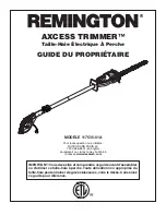 Preview for 30 page of Remington AXCESS TRIMMER 110946-01A Owner'S Manual