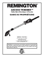 Предварительный просмотр 30 страницы Remington Axcess Trimmer AT3017BCA Owner'S Manual