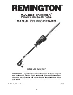 Preview for 15 page of Remington Axcess trimmer RM3017HP Owner'S Manual