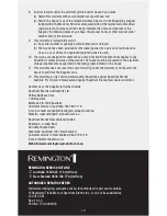 Preview for 10 page of Remington BHT4050 Use & Care Manual