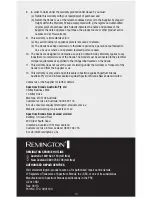 Preview for 10 page of Remington BHT6250AU Use & Care Manual