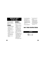 Preview for 2 page of Remington BKT-1000, BKT-2000 Use And Care Manual