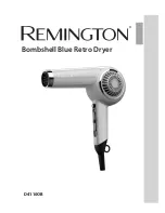 Предварительный просмотр 1 страницы Remington Bombshell Blue Retro Dryer D4110OB User Manual