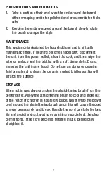 Preview for 7 page of Remington CB7A138AU Use & Care Manual