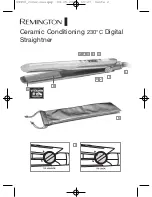 Предварительный просмотр 2 страницы Remington Ceramic Conditioning 230° C Digital Straightner User Manual