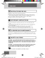 Preview for 4 page of Remington Ceramic Conditioning 230° C Digital Straightner User Manual