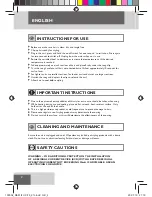 Preview for 4 page of Remington CI3525 Manual