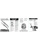 Preview for 1 page of Remington CI91 Series Use And Care Manual