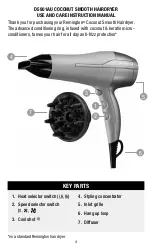 Предварительный просмотр 4 страницы Remington COCONUT SMOOTH D5901AU Use & Care Manual