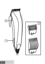 Предварительный просмотр 2 страницы Remington ColourCut HC5038 Manual