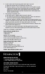 Preview for 10 page of Remington D2056AU Use & Care Manual