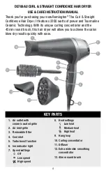 Preview for 4 page of Remington D5706AU Use & Care Manual