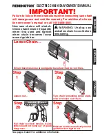 Remington Electric Chain Saw Manual preview