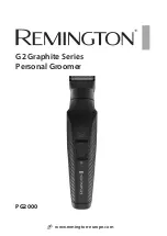 Preview for 1 page of Remington G2 Graphite Series Manual