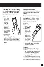 Preview for 7 page of Remington GCT-2000 Use And Care Manual
