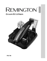 Preview for 1 page of Remington Groom Kit Lithium PG6160 User Manual