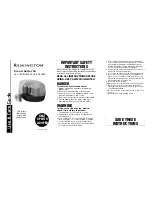 Предварительный просмотр 1 страницы Remington H-1048 Use And Care Manual