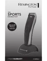 Предварительный просмотр 1 страницы Remington HC5005AU Use & Care Manual