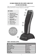 Предварительный просмотр 4 страницы Remington HC5005AU Use & Care Manual