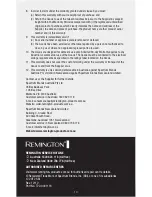 Предварительный просмотр 10 страницы Remington HC5005AU Use & Care Manual