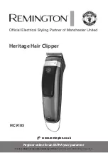 Предварительный просмотр 1 страницы Remington HC9105 Manual