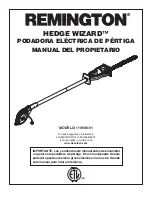 Предварительный просмотр 15 страницы Remington HEDGE WIZARD Owner'S Manual