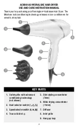 Preview for 4 page of Remington HYDRALUXE AC8901AU Use & Care Manual