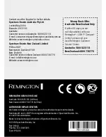 Предварительный просмотр 20 страницы Remington i-LIGHT Compact Control Manual