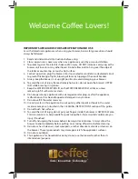 Preview for 2 page of Remington iCoffee Davinci Customer Care Manual