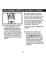 Preview for 34 page of Remington iLIGHT SP6000FUS Use And Care Manual