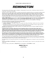 Preview for 28 page of Remington Limb-N-Trim Operator'S Manual