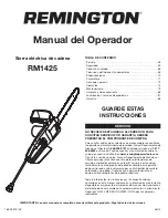 Preview for 59 page of Remington Limb-N-Trim Operator'S Manual