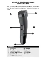 Предварительный просмотр 4 страницы Remington MB4130AU Use And Care Manual