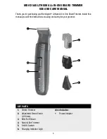 Предварительный просмотр 3 страницы Remington MB6125AU Use & Care Manual