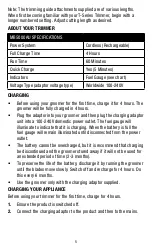 Preview for 5 page of Remington MB7000AU Use & Care Manual