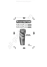 Remington Microflex 200 Use And Care Manual preview