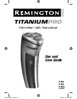 Предварительный просмотр 1 страницы Remington Microflex R-800 Use And Care Manual