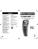 Preview for 7 page of Remington Microflex R-800 Use And Care Manual