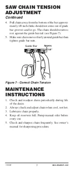 Preview for 7 page of Remington MODSAW Mounting, Tensioning, And Maintenance Instructions