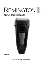 Preview for 1 page of Remington MyGroom F0050 Manual