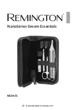 Preview for 1 page of Remington Nano Groom Essentials NE3455 Manual