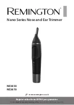 Remington Nano NE3850 Quick Start Manual preview