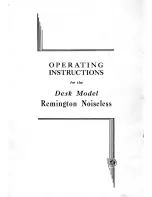 Preview for 1 page of Remington Noiseless 7 Operating Instructions Manual