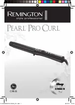 Remington Pearl Pro Curl Instructions Manual preview