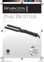 Preview for 1 page of Remington Pearl Pro Styler CI9522 Instructions Manual