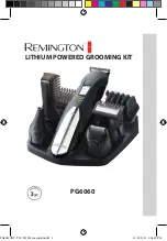 Preview for 1 page of Remington PG6060 Manual